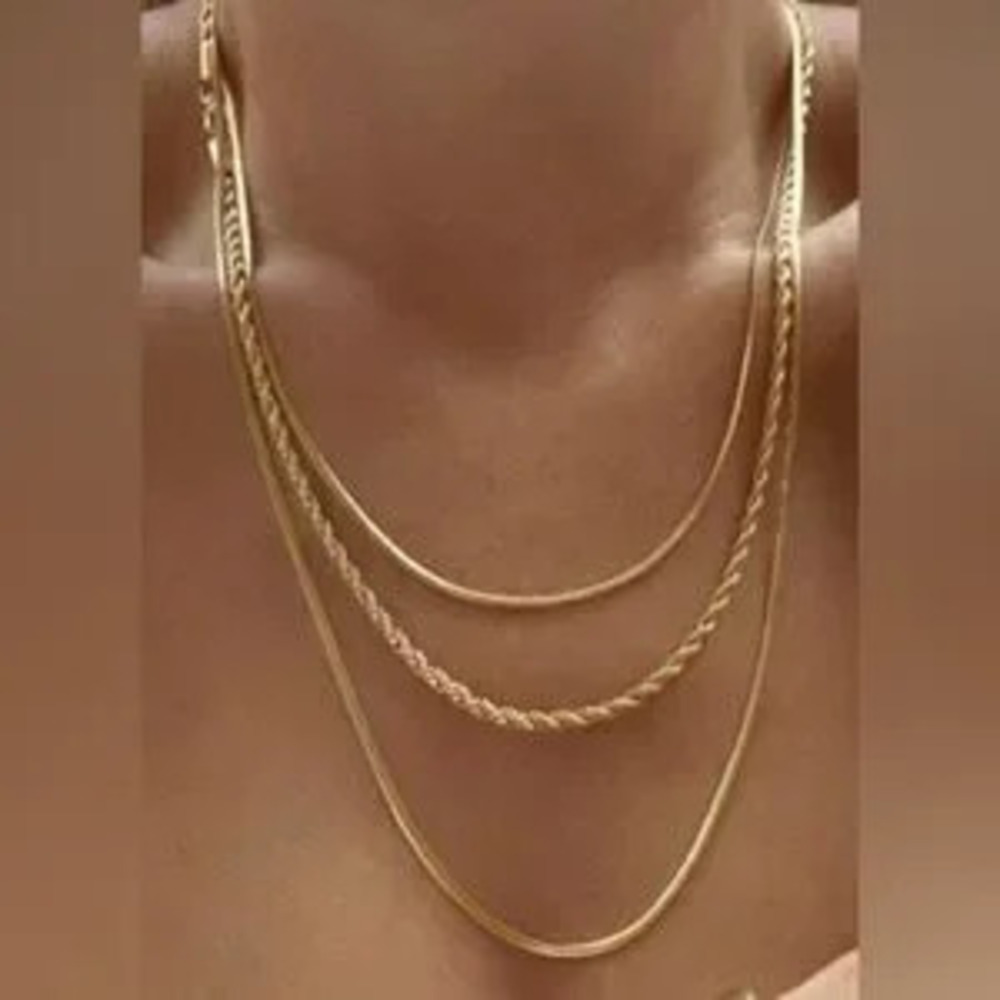 18K Stella layered necklace (7117)
